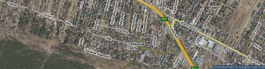 Zdjęcie satelitarne Pogodna ul.